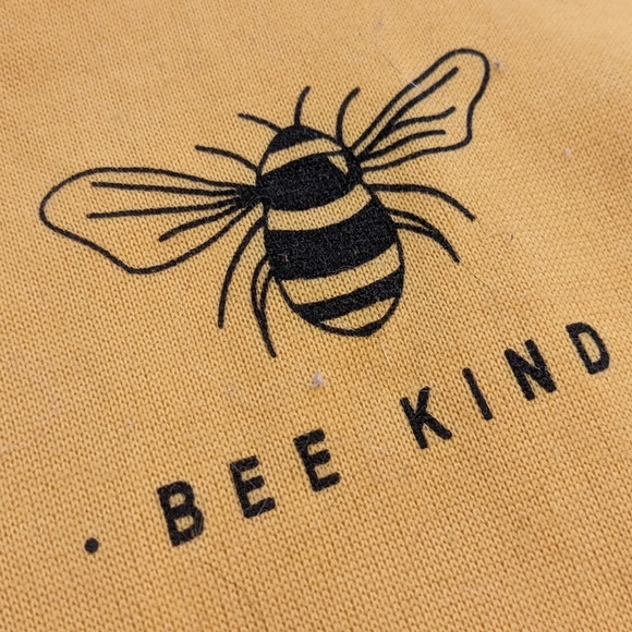 2/$20 BEE KIND Mustard Crew Neck Sweater - Picture 4 of 7